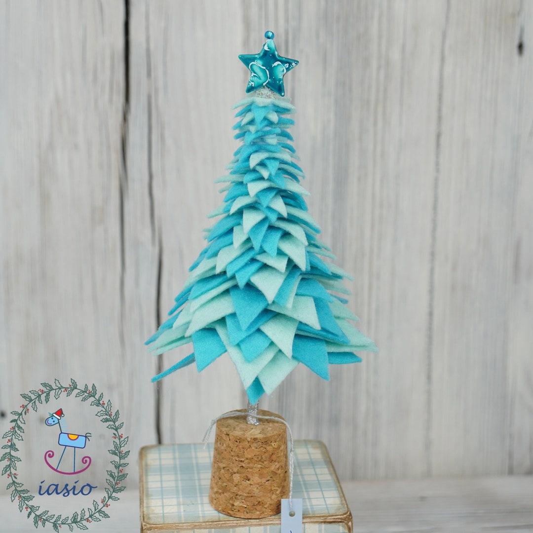 Turquoise 44 Desk Christmas Tree Decoration Ornament Gadget 1/6 Doll