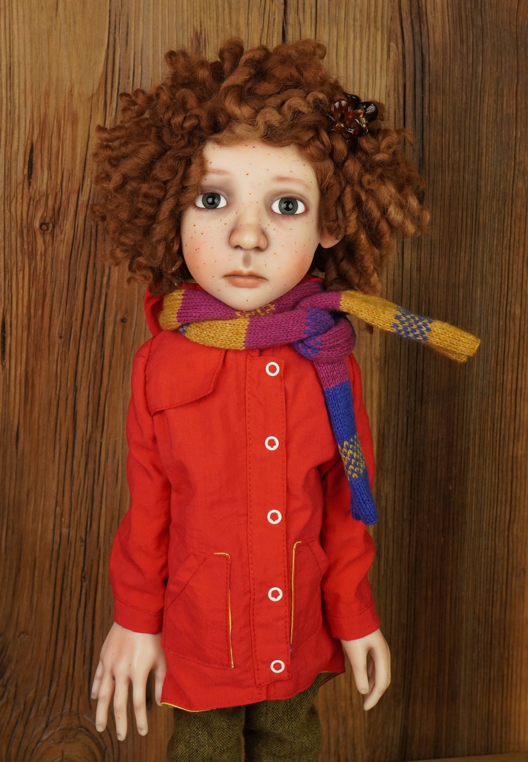 Red Spring Jacket for Dolls Like BIG Stella by Connie Lowe Etsy