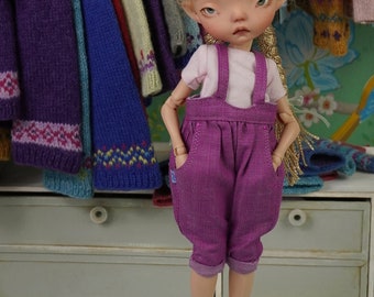 Overalls For Dolls Like Blythe JacooSun Hminor Enoki Annic Irrealdoll Purple Pink