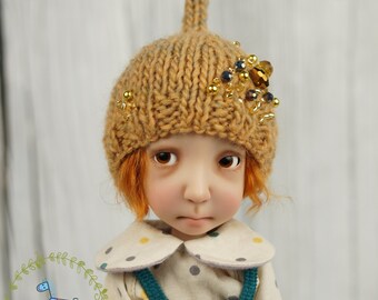 Sweet Knitting Hat For Doll Like SMALL Stella By Connie Lowe