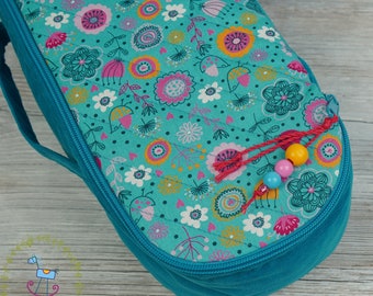 Travel Bags Sleeping Length 32cm Protective Doll Case Blythe Small Stella Pepper Frankie Meadow Cordury Turquoise Flowers