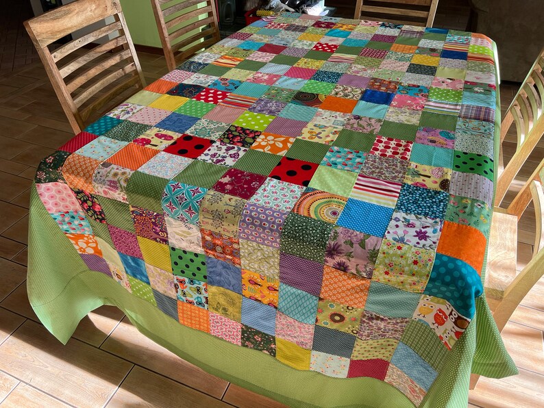 MADE TO ORDER Quilted Tablecloth Handmade Patchwork Quilt Etsy