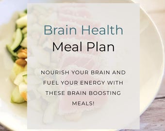 Brain Health Meal Plan | 4 Week | Dietician Created| Evidenced Based