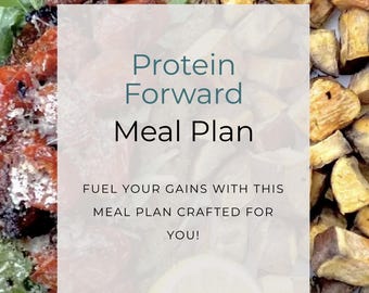 4-Week Protein Meal Plan | High-Protein Recipes & Shopping Lists (Digital Download)