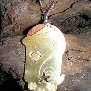 Celestial Hare Pendant necklace jewelry, Squarehare, vegan UK, wildlife wedding handfasting, nature lover, rabbit image 5