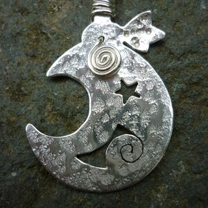 Sickle druid pendant, SquareHare, Vegan, UK, Druid, jewelery pagan wedding bride handfasting Beltain celtic shaman image 2