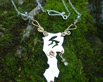 Hare Jewellery Necklace, squarehare, vegan UK, pagan pendant, countryside wildlife, wedding bride handfasting eco, bunny gift