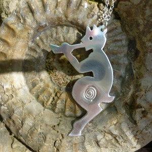 Pan Faun Pendant Greek Gods, nature lover, tree spirit Celtic SquareHare silver God jewellery vegan, magic myth art image 5