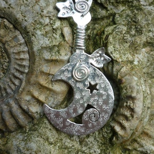 Sickle druid pendant, SquareHare, Vegan, UK, Druid, jewelery pagan wedding bride handfasting Beltain celtic shaman image 3