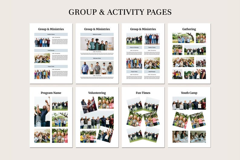 Church Directory Template | Canva Template | Adobe Indesign ...