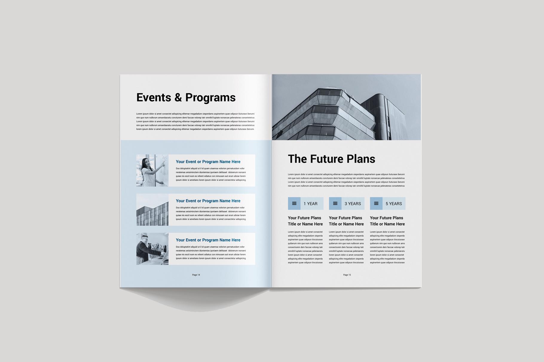 Annual Report Template | Microsoft Word | Adobe Indesign | Business ...