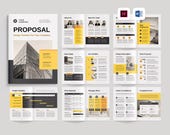 Proposal Document Template | Microsoft Word | Adobe Indesign | Creative Agency Services | Startup Pitch Deck | Project Bid Proposal Design