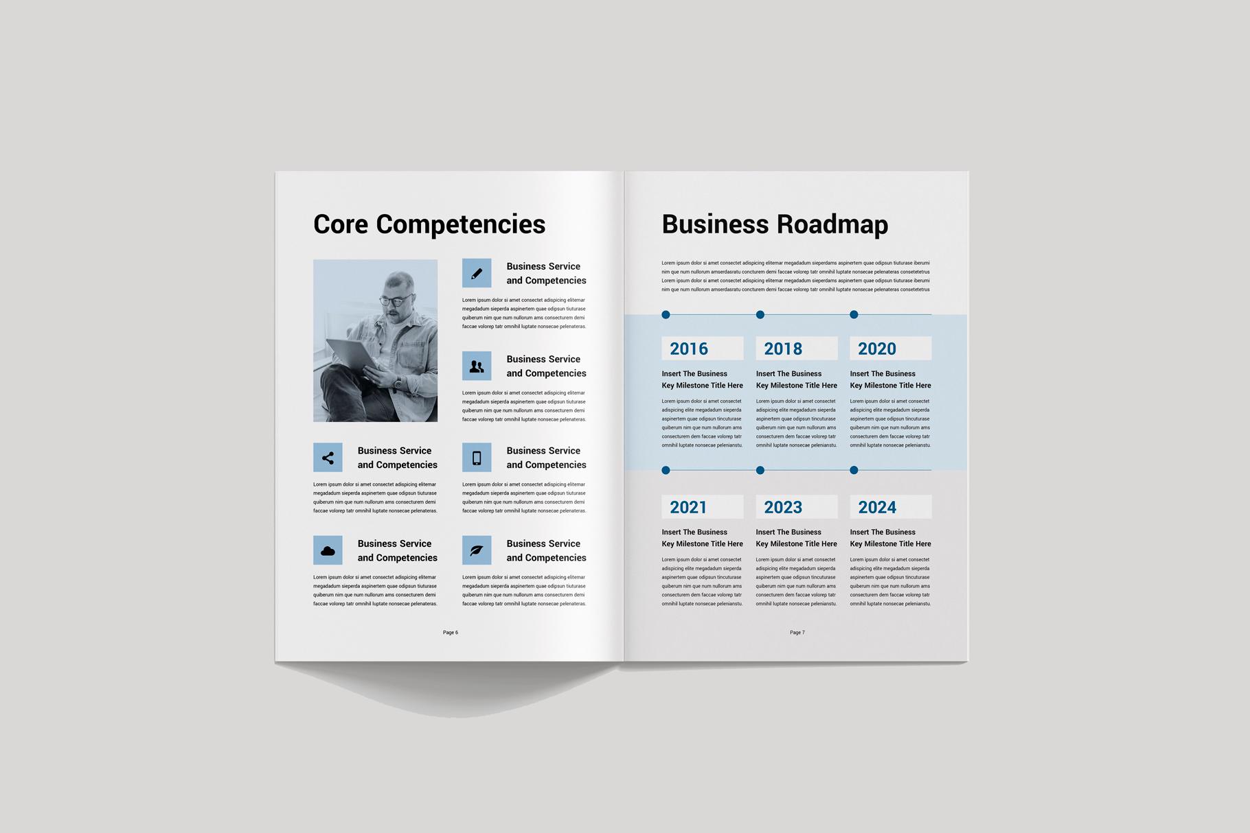 Annual Report Template | Microsoft Word | Adobe Indesign | Business ...