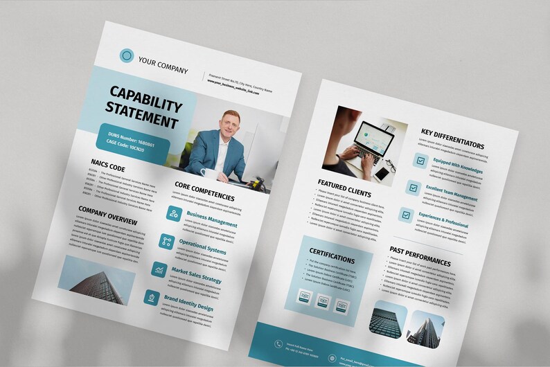Capability Statement Template | Canva, Microsoft Word, Adobe Indesign ...