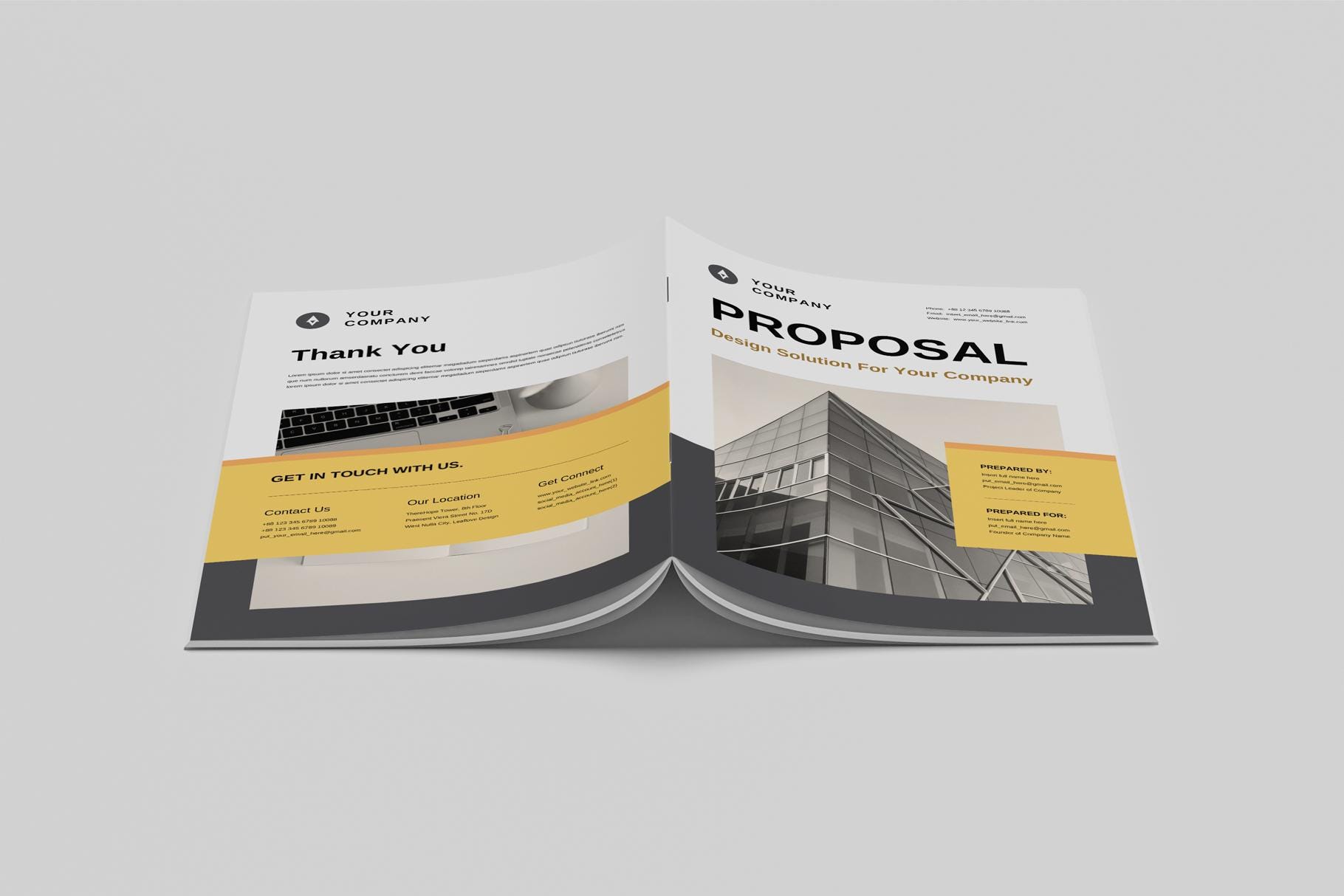 Proposal Document Template | Microsoft Word | Adobe Indesign | Creative ...