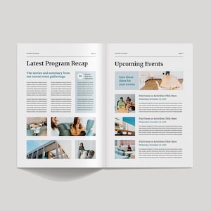 Newsletter Template | Magazine Booklet Layout | Business Email News | Newspaper Brochure For Company & Nonprofit (Canva, MS Word, InDesign) image 7