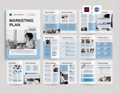 Marketing Plan Template | Microsoft Word | Adobe Indesign | Marketing Strategy Planner | Go To Market Plan | Campaign Action Plan Document
