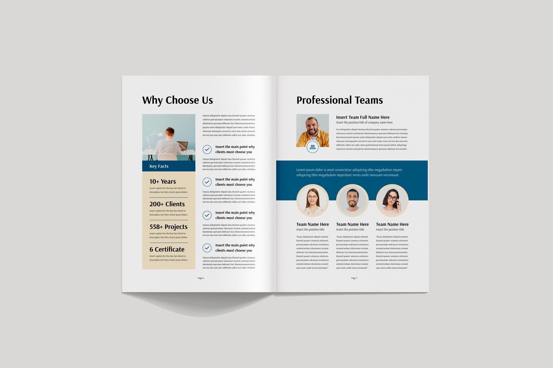 Brochure Template | Corporate Business Booklet | Company Profile Design ...