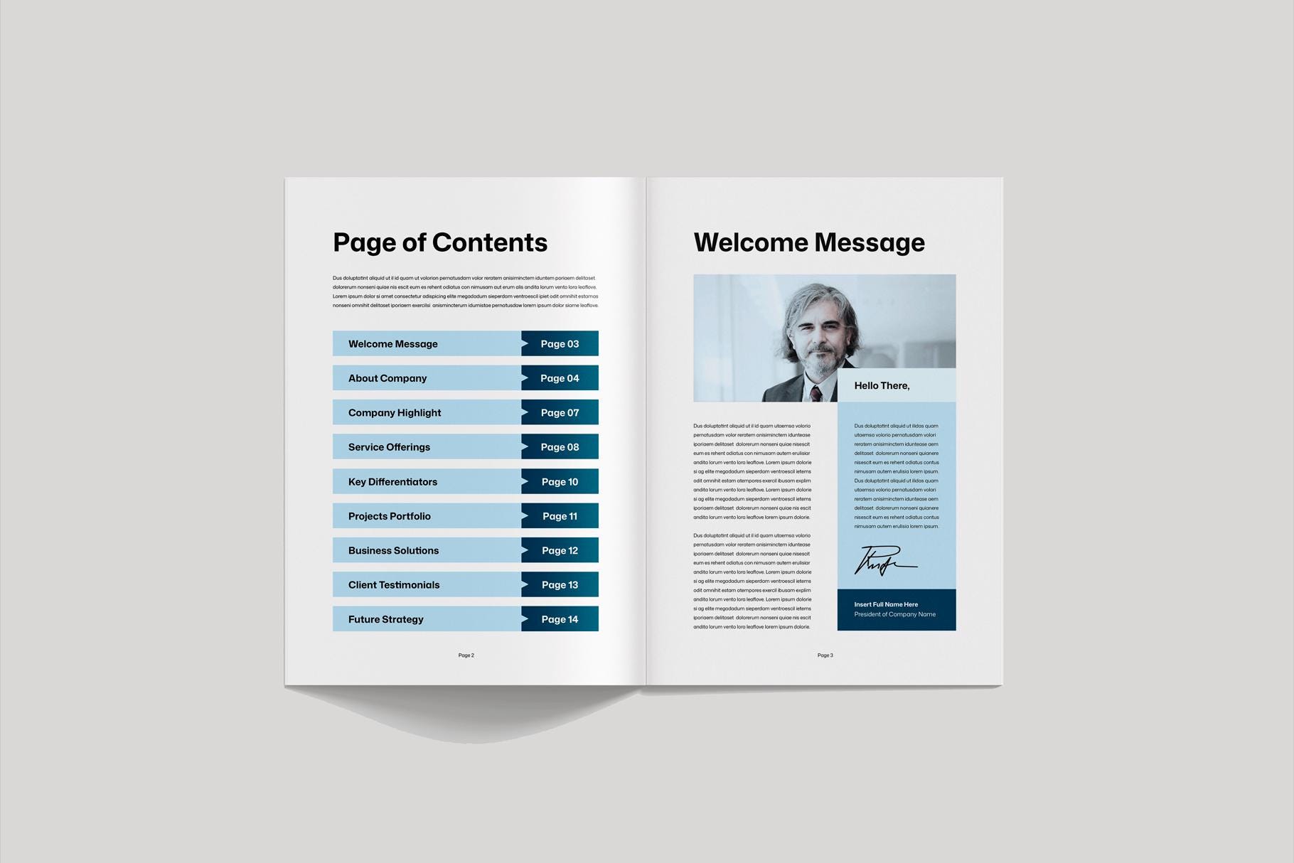 Examples Capabilities Brochure Indesign Company Brochure Template | Microsoft Word | Adobe Indesign | Corporate ...