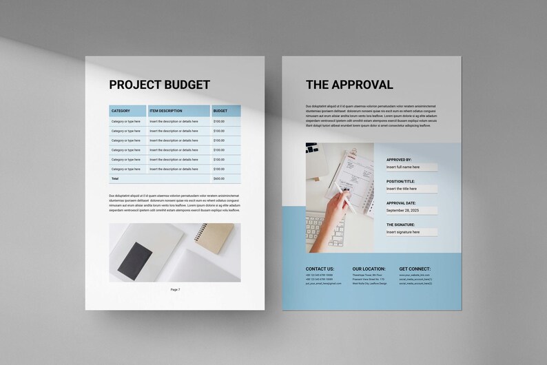 Project Charter Template | Microsoft Word | Adobe Indesign | Project ...