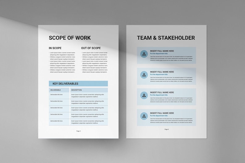Project Charter Template | Microsoft Word | Adobe Indesign | Project ...