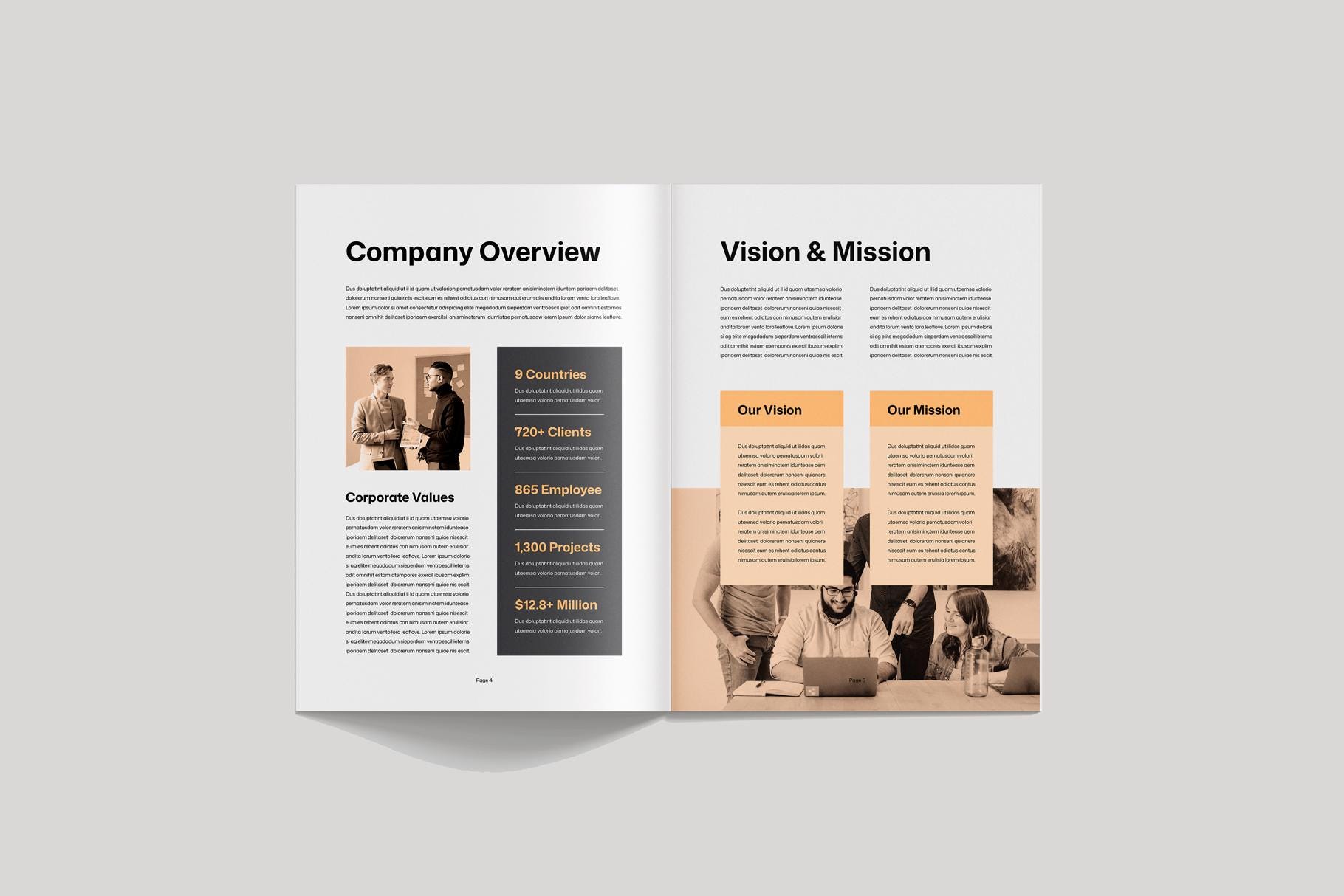Company Profile Template | Microsoft Word | Adobe Indesign | Company ...