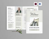 Church Bulletin Template | Microsoft Word | Adobe Indesign | Church Service Program | Welcome Bifold Brochure | Church Newsletter Pamphlet