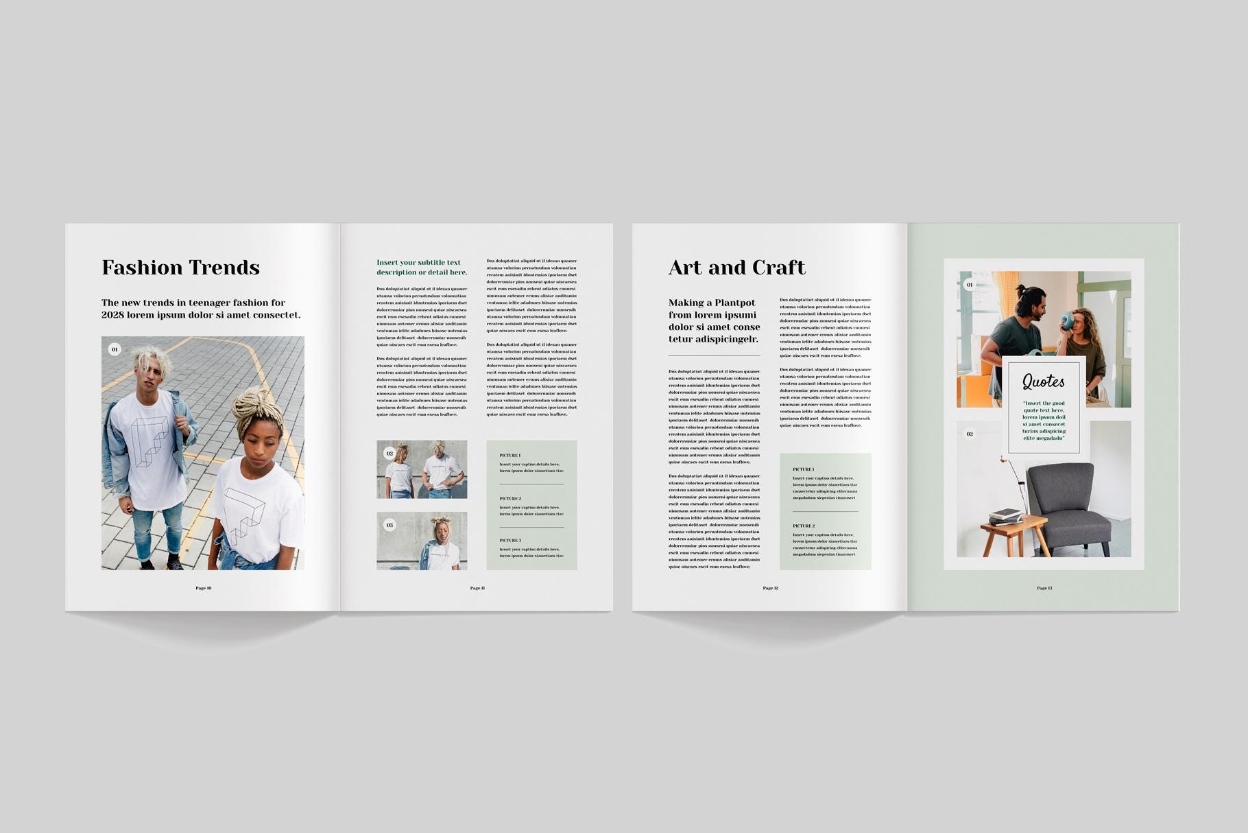 Magazine Template | Microsoft Word | Adobe Indesign | Portfolio ...