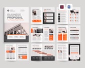 Business Proposal Template | Microsoft Word | Adobe Indesign | Client Project Proposal | Startup Pitch Deck | Work Bid Proposal Offer Design