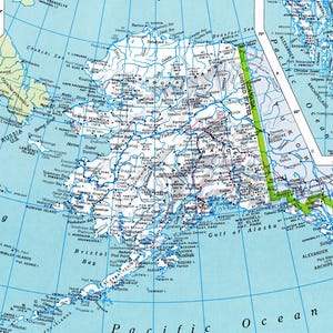 Alaska Karte digitaler Download - Druckbare Karte, Alaska Karte, Dekoration, Wandkunst, sofortiger Download, Road Trip, Reise Karte Geschenk für ihn sie