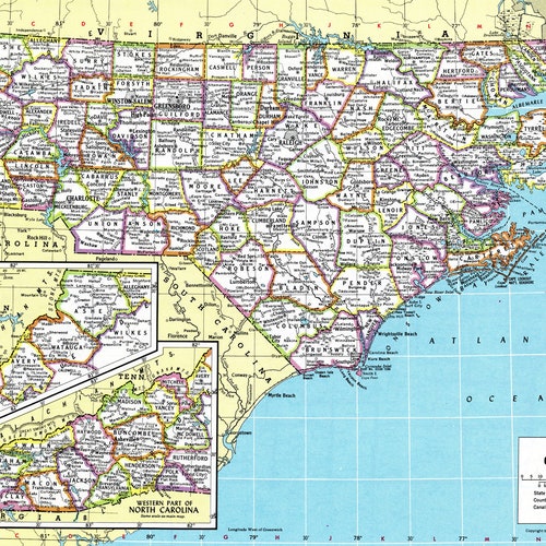 Florida Map Instant Download Printable Map Digital - Etsy