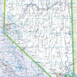 Nevada kaart digitale download - afdrukbare kaart, kaart van Nevada, woondecoratie, kunst aan de muur, instant download, roadtrip, reiscadeau voor hem haar
