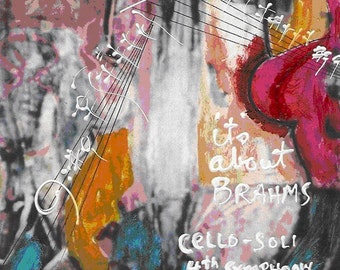 Cello Soli - Print - Brahms 4th Symphony - Hand Signed