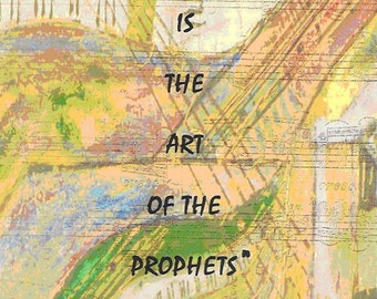 Music Print - Inspirational 'Art of Prophets'