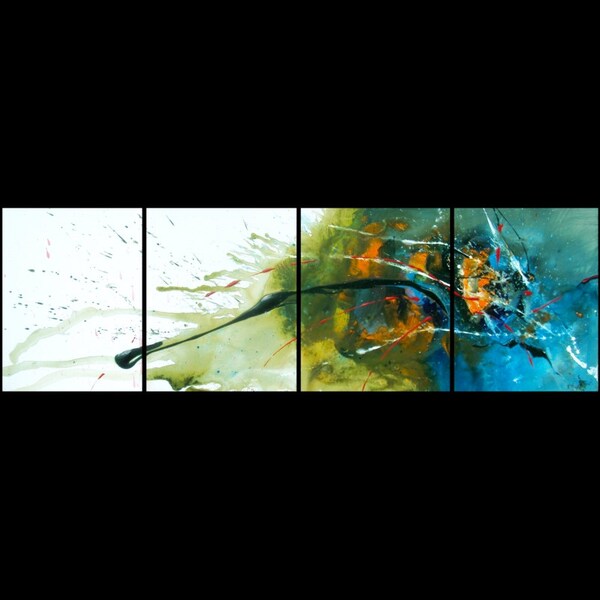 NEW BEGINNING - Original 64 Inch Abstract Art Painting by RENFIELD