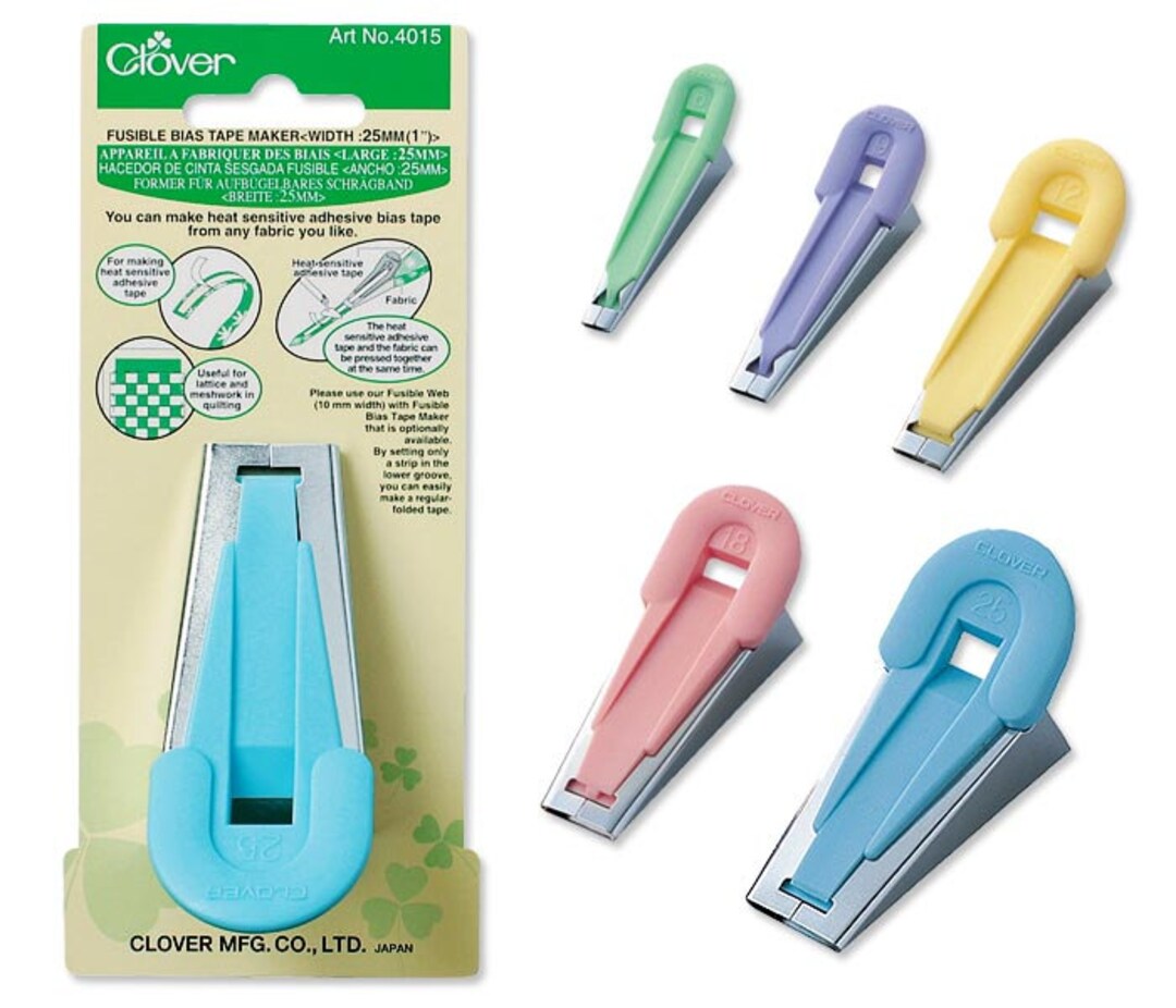 Clover Fusible Bias Tape Maker Size 6mm 1/4 Inch Part No. 4011 Etsy