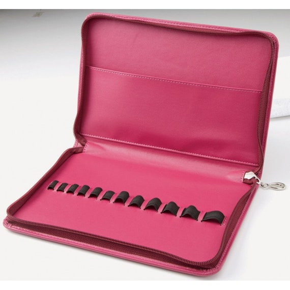 Clover Interchangeable Circular Knitting Needles Case - Pink