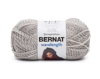 Bernat Wavelength Acrylic Knitting Crocheting #5 Bulky Craft Yarn 5 Ounce Skeins Balls Pearl