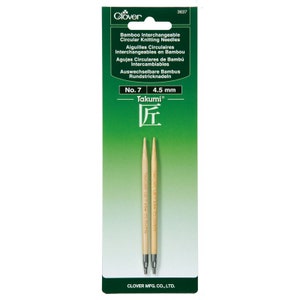 Clover Interchangeable Circular Knitting Needles No. 7 Part No. 3637