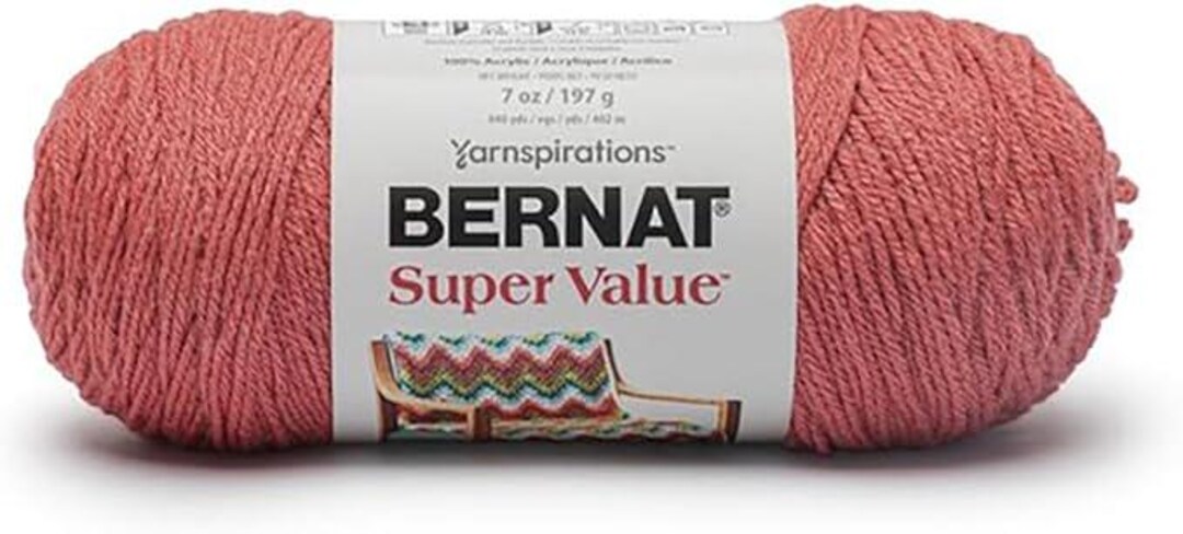 Bernat Super Value Acrylic Knitting Crocheting Craft Number 4 Worsted ...