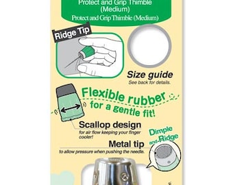 Clover Protect and Grip Thimble Size Medium Part No. 6026