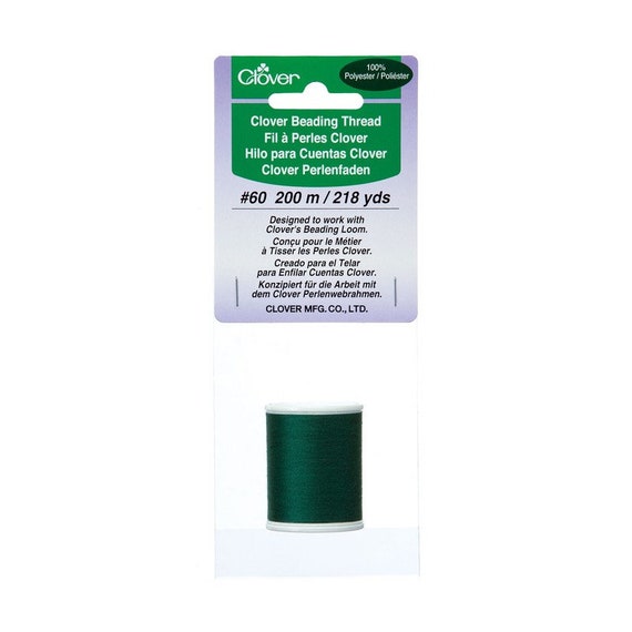 cloverページです。 Clover Jewelry Mini Beading Loom Thread Green 60 Weight Part No