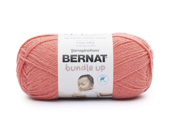 Bernat Bundle Up Polyester Knitting Crocheting Craft Baby Yarn 4.9 Ounce Skein Color: Red Wagon
