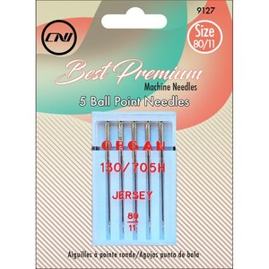 Clover Best Premium Ball Point Sewing Machine Needles Size 80/11 Part No. 9127