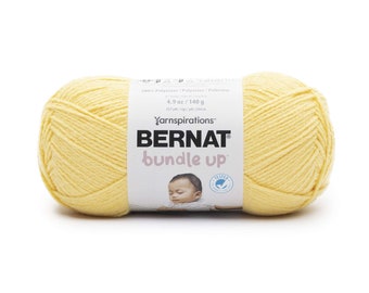 Bernat Bundle Up Polyester Knitting Crocheting Craft Baby Yarn 4.9 Ounce Skein Color: Duckling