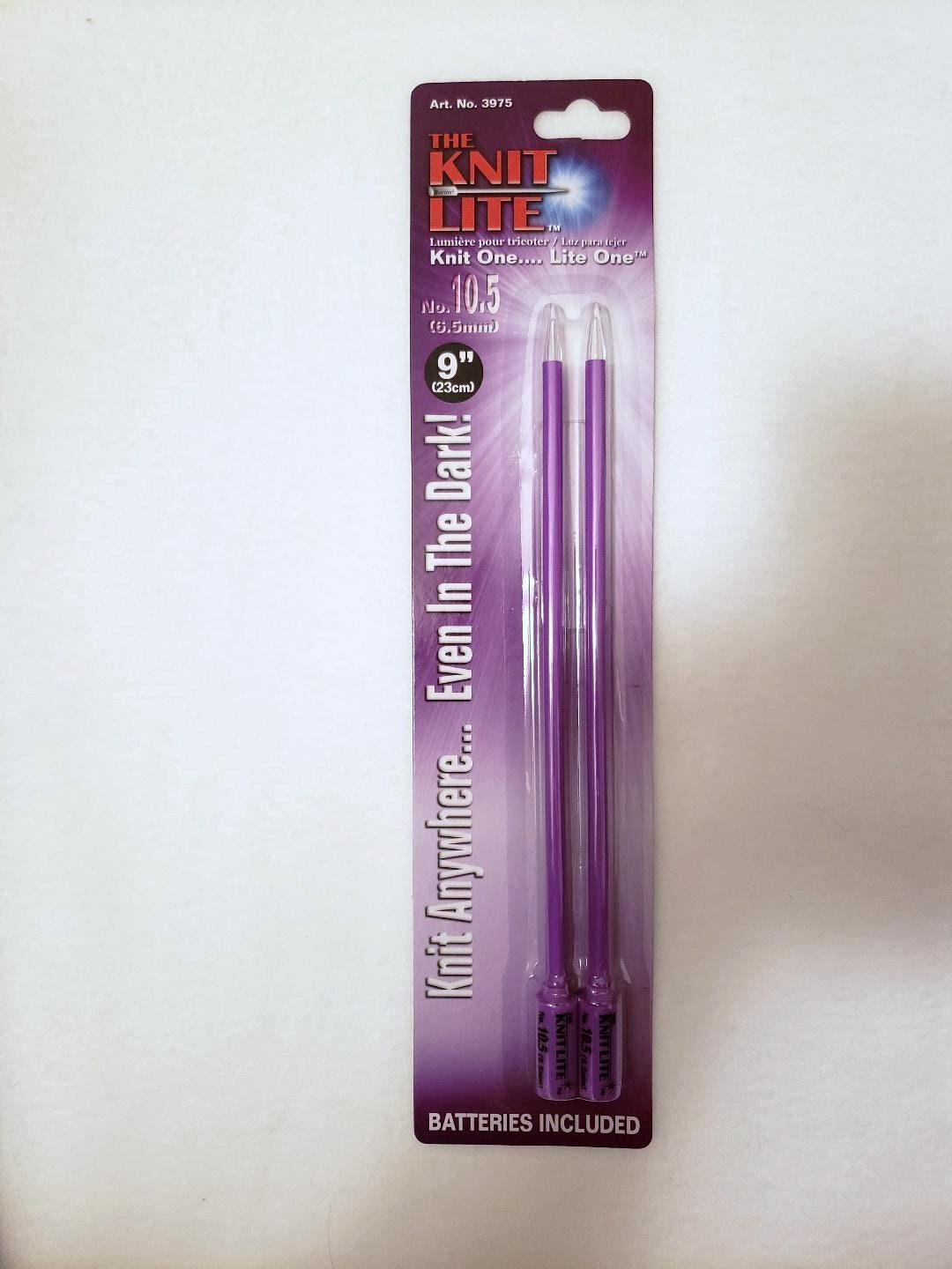 Clover 9 Inch Size 10.5 Knit Lite Single Point Knitting Needles Part No