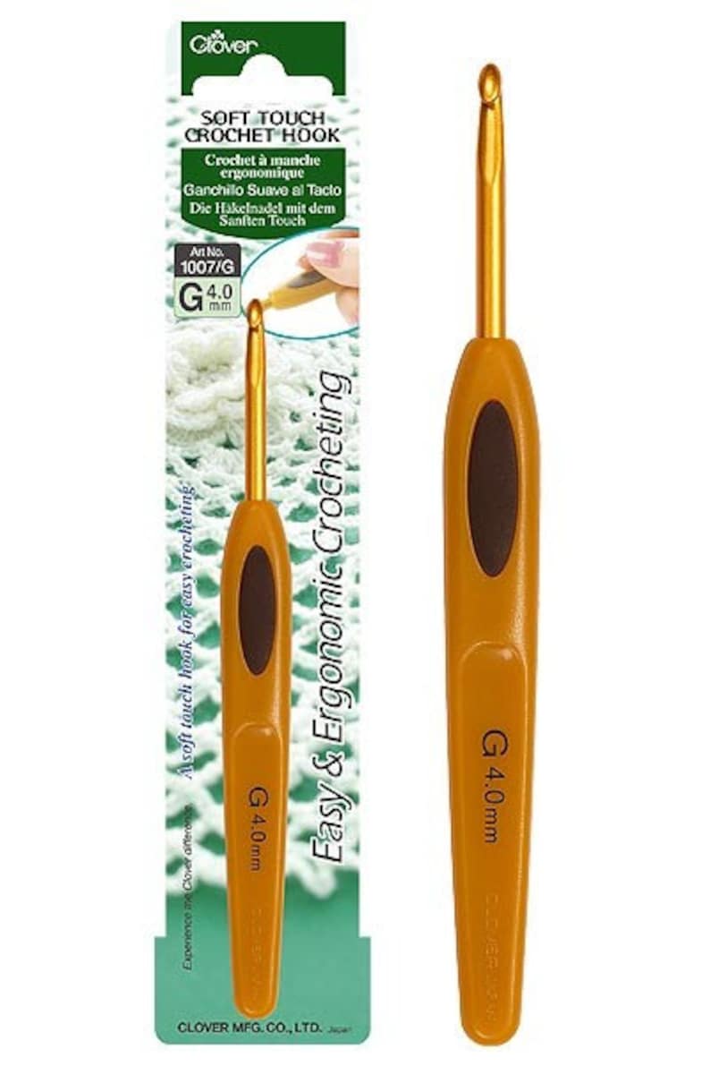 1005E Clover Size E Soft Touch Crochet Hook Needle Part No