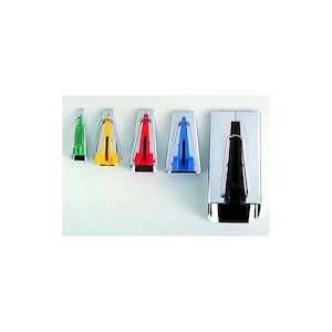 May include: Set of five seam rippers with different colored handles: green, yellow, red, blue, and black. The seam rippers are made of metal and have a sharp blade.