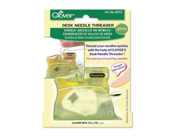 Clover Desk Needle Threader Color: GREEN Part No. 4072