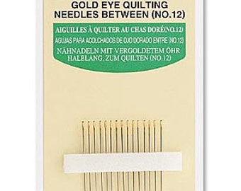 Clover Gold Eye Quilt Needles Part No. 496/12